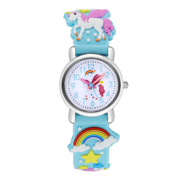 Watch watch for children, watch, silicone, unicorn, blue
