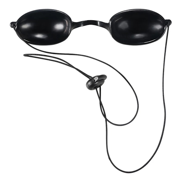 Flexibla solariumskyddsglasögon UV-skyddsglasögon Bärbara svarta glasögon Säkerhetsglasögon