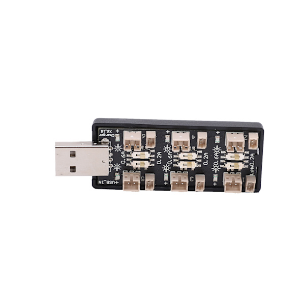 6-kanavainen USB-laturi 3,8 V:n akulle, 2,5-4,35 V:n latauslevy LED-ilmaisimilla