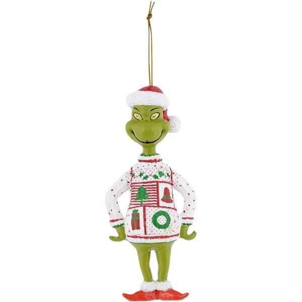 Julepynt med Grinch - Juletrærhengende Dekorasjon Figur Smykke -sz.11977 Style 12