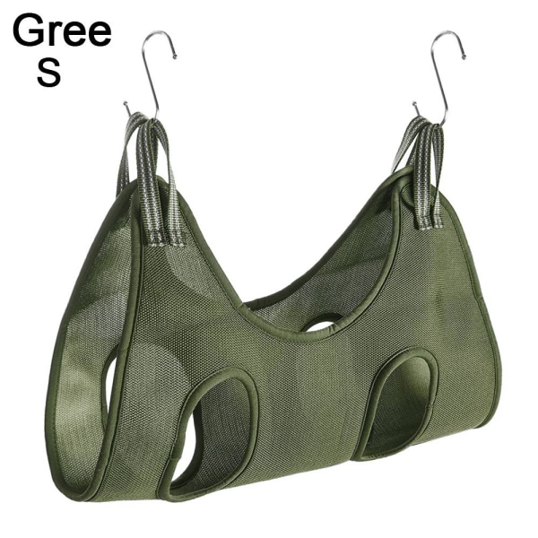 Pet Grooming Hammock Cat Restraint Bag GREEN S - högkvalitativ grön green S