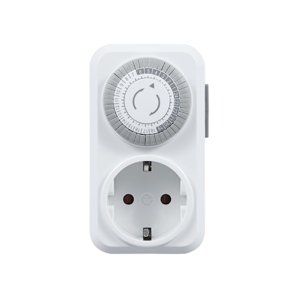 Timeruttag, mekanisk plug-in timer, energibesparing 30 minuter till 24 timmar