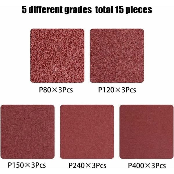 15 hiomanauhaa, 25 x 762 mm, sekoitetut hiomanauhat (3x karkeus