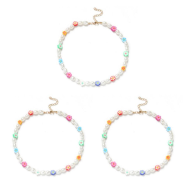 1/2/3/5 helmen kaulakoru helmillä choker säädettävä ketju boho tyyppi 1 Type 1 3PCS
