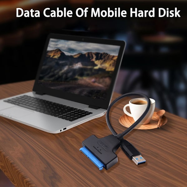 Harddisk Kabel Stabil Transmission 5Gbps USB3.0 til SATA 2.5/3.5 Tommer Harddisk Datakabel Computertilbehør fw B