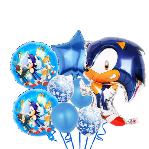 Sonic The Hedgehog -ilmapallot, juhlailmapallot lapsille