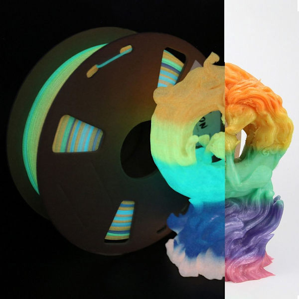 Luminous 3D-printer filament PLA 3D-printkabel HVID