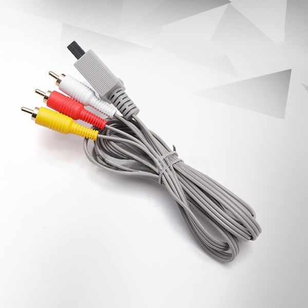 1,8 m 3 RCA-kabel for Nintendo Wii-kontroller o Video AV