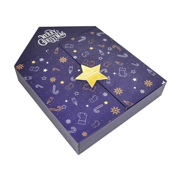 24 Adventskalender Displayboks (Bare Boks) Julegave i Tre