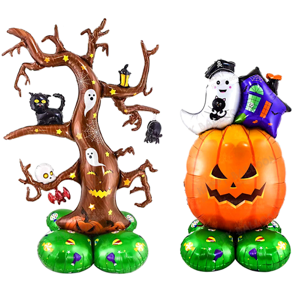 Plusstørrelser Jul Halloween Gresskar Spøkelse Ballonger Flaggermus Edderkopp 1 1 ONE SIZE