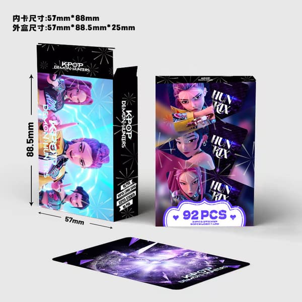 K-POP Demon Hunter -tyttöbändin ryhmävalokuvakortti 92pcs