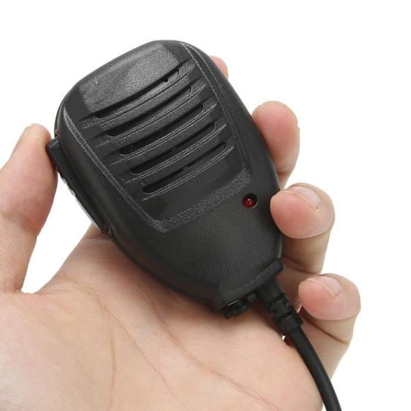 HURRISE Walkie Talkie Mikrofon Handhållen Mikrofon Högtalare för BAOFENG A58 BF-9700 UV-9R Plus GT-3WP R760 Walkie Talkie