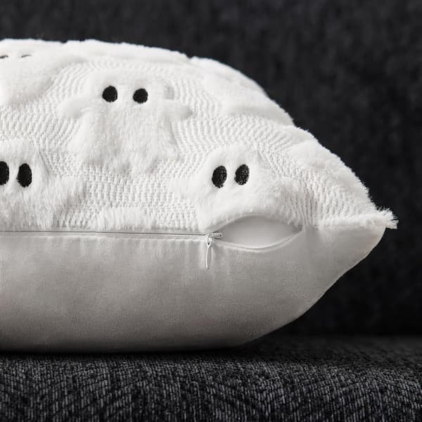 Halloween Broderet Græskar Spøgelse Pudebetræk 45x45cm, Dekorativt Pudebetræk til Sofa og Soveværelse Rabbit 45*45 (excluding pillow insert)
