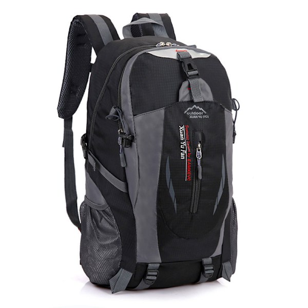 40L Stor Vattentät Ryggsäck Camping Vandring Promenad Utomhus Reseryggsäck Black