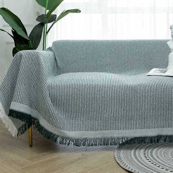 Sofabetræk Tæppe Vævede Håndklæder til Stue Møbelindretning Gobelin Sofabetræk Grå Grå- Grå(BT) grey 90x240cm
