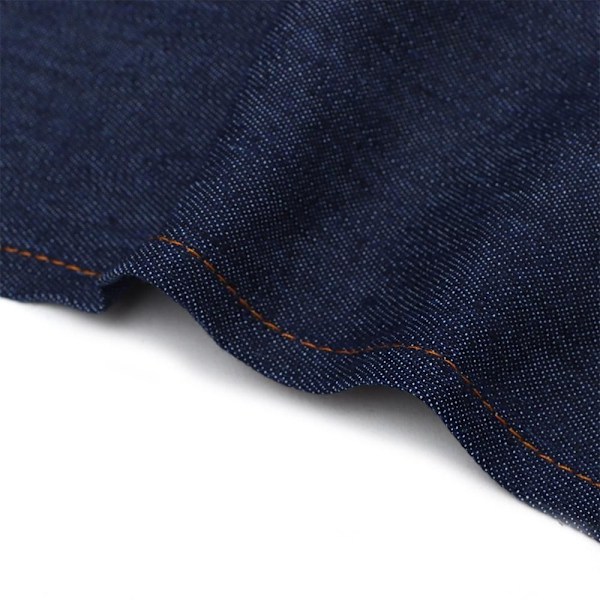 Pottemakerforkle med splittede bein - Keramikk skulptur overall deep blue