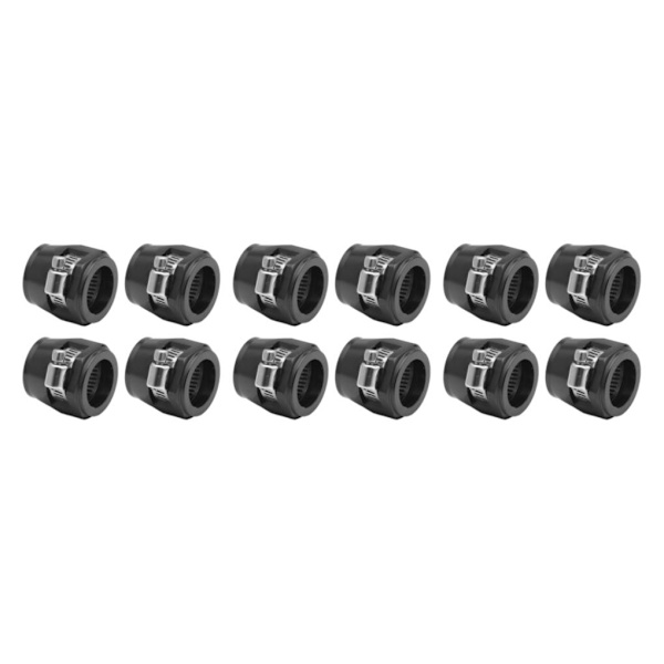 1/2/3/5 4-delad aluminium slangklämma - enkel att installera svart AN8.4pcs black AN8.4pcs 3PCS
