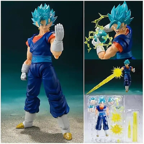 Dragon Ball Z SHFiguarts Son Goku Legendary Goku Anime Super Saiyan Awaken Battle Damage Action Figure Keräilymalli Lahjakortti D