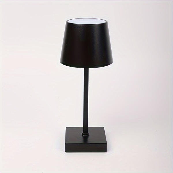 1 st Ambient bordslampa, trådlös uppladdningsbar bordslampa, retro nattlampa, dimbar bordslampa Black 1pc