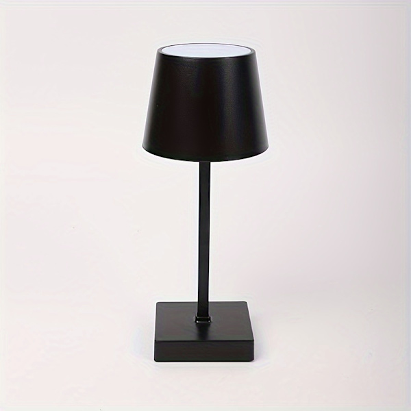 1 stk. Ambient bordlampe, trådløs oppladbar bordlampe, retro nattlampe, dimbar bordlampe Black 1pc