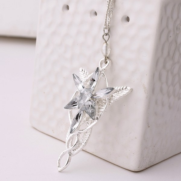 Arwen Evenstar halsband Sagan om ringen silverpläterad silver