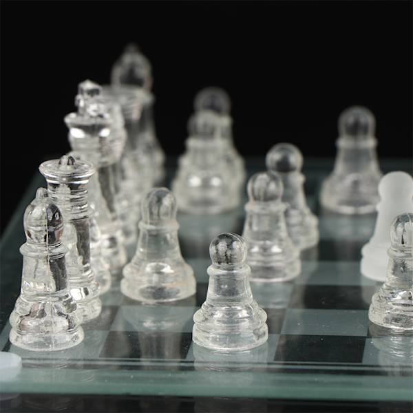 1 Set Craft Crystal Glass Set Anti-brott Schackset