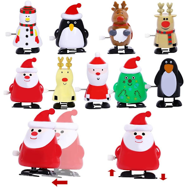 18 stk Julegave-Julepynt Opptrekkbare Lekeassortering for Julefestgaver Godteriposefyll (Jul)