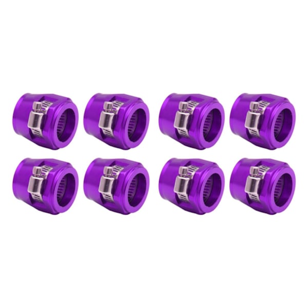 1/2/3/5 4-delad aluminium slangklämma - enkel att installera lila AN6.4pcs purple AN6.4pcs 2PCS