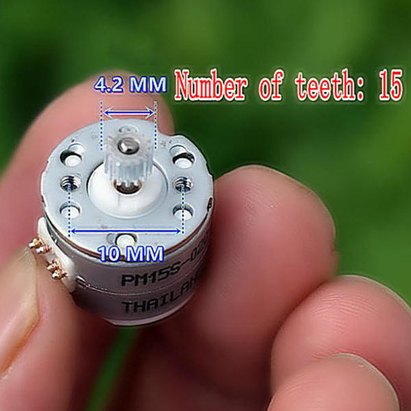 15 mm:n mikroaskelmoottori alumiinihammaspyörillä digitaalisille tuotteille