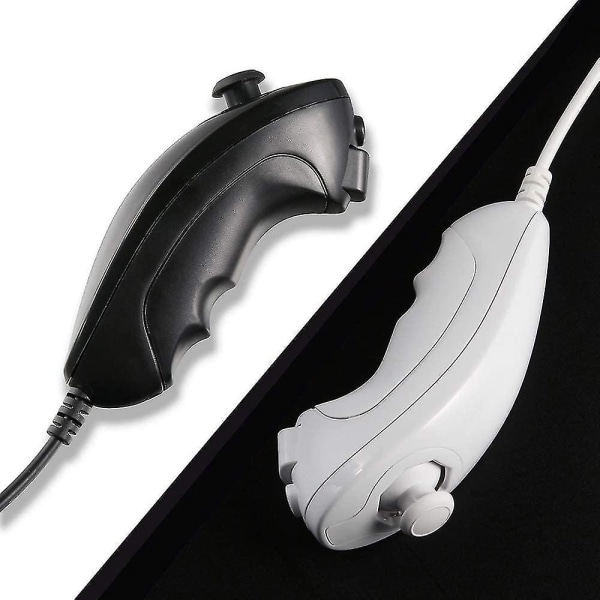 Wii Nunchuck-kontroller, 2-pakks Nunchuk-kontrollererstatning