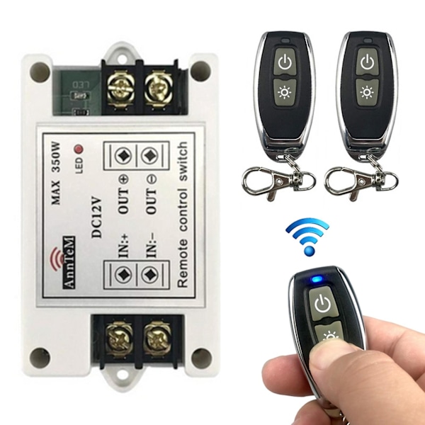 Power for car with 2 wireless remote controls-jbk