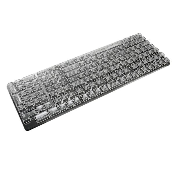 Keycap-sæt 132 taster Høj transparent PC CBSA højde Mat ergonomisk DIY mekanisk tastatur udskiftningstast hvid