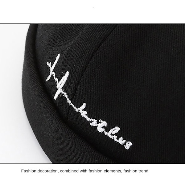 Bomulls Docker Cap Mørkeblå BLACK