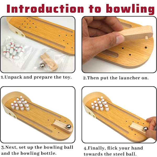 Minibowlingspill, Trebowlingkule, Bowlingleker