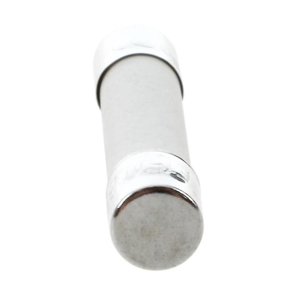 Black Friday 10 stk. Ac 250 V 15 A 6 X 30 Mm, Hurtig Cylindrisk Sikring Rør Keramisk Hvid + Sølv