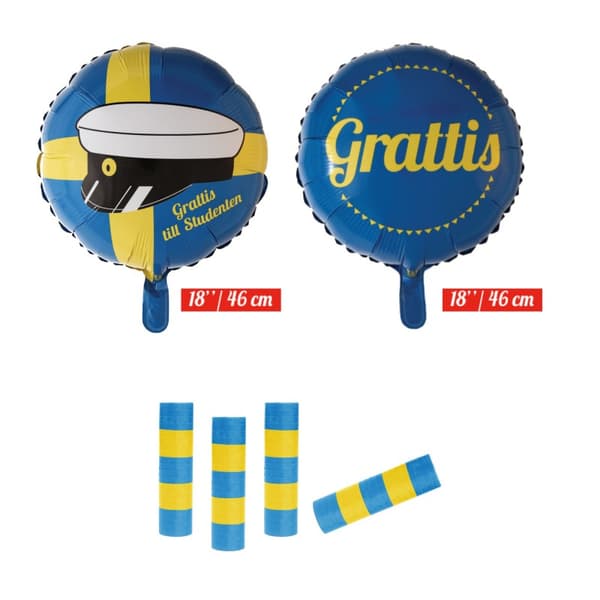 Studenterpynt: Komplet Studenterfestpakke med Balloner, Guirlander & Vimpler til Uforglemmelig Fejring - Skab den Perfekte Studenterreception!