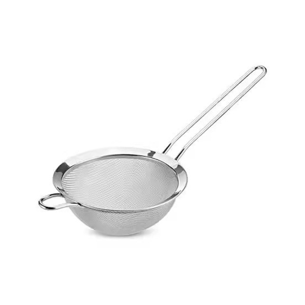 Konisk si 14 cm, rustfrit stål, sølv 14cm