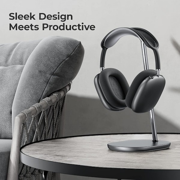 AirPods Max-stativ, hodetelefonestativ for over-ear-hodetelefoner, skrivebordsstativ for hodetelefoner kompatibelt med