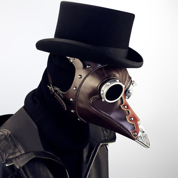 Black Friday Steampunk Halloween Pestedoktor Fuglenebb Maske Hodeplagg | Feriefest Utkledning**H65015 hatt H65015 hat