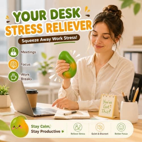 Knasig Mango Squishy ASMR Pärlfylld Realistisk Mat Stressboll Klämbar Formbar Slushy Asmr Realistisk Taba Handgjord Icke-studsande KlibbigBT Mango