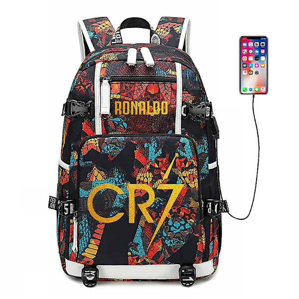Cristiano Ronaldo -reppu Cr7 Jalkapalloreppu Monitoiminen