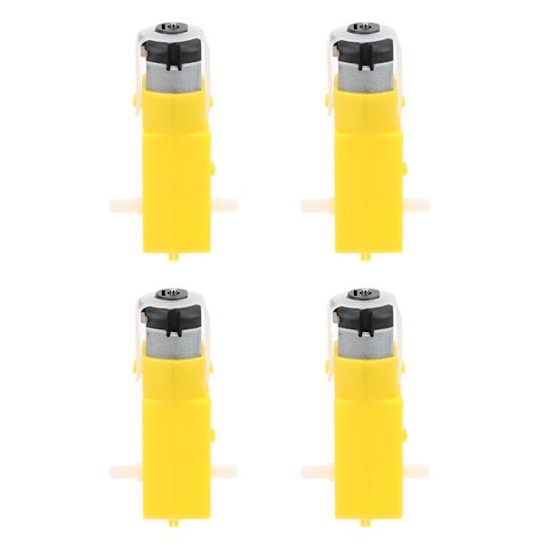 4 kpl TT-moottorin vaihde kaksoisakselivaihteinen sähkökäyttö DC 3-12V DIY-älyautolelurobotille
