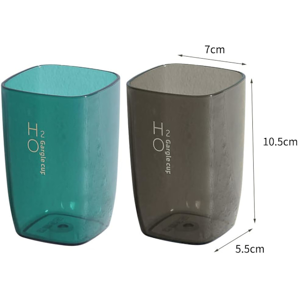 Tandborstmugg, Badrum Non Inverted Mugg, Plast Tandborstehållare, Tandmugg