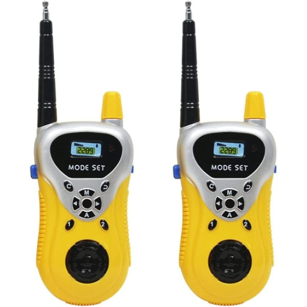 Puhu etäisyydellä 50 metriä Walkie talkie lapsille (keltainen)