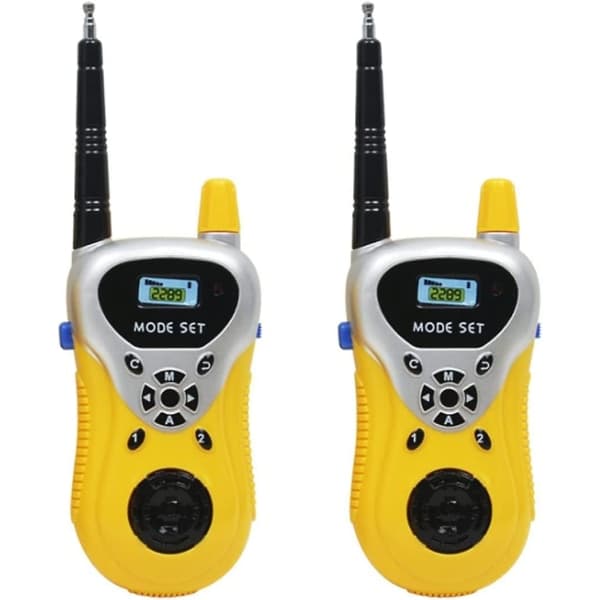 Talkie-walkie för barn (gul), räckvidd 50 meter