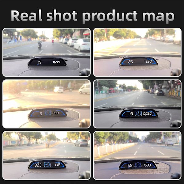 Digital GPS speedometer Universal Head Up Display til bil LCD skærm HUD med MPH hastighed