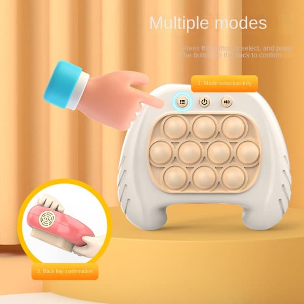 Snabb Push Pussel Spel Maskin Pop Fidget Leksak Bubbla Leksak RÖD(BT) red