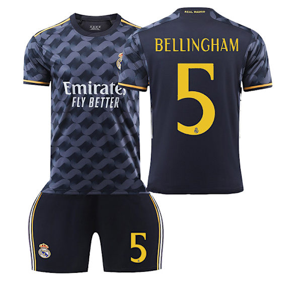 23/24 Sesong Real Madrid Bortebarnedrakt 5 BELLINGHAM 5 BELLINGHAM 3XL