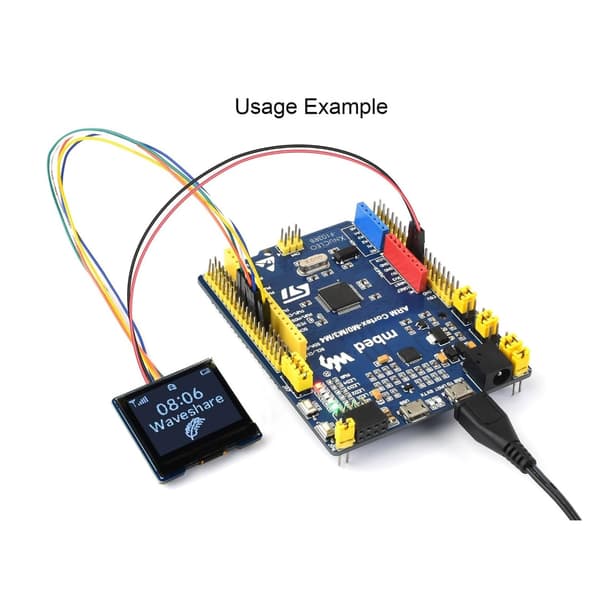 Multifunktionella 1,32 tums OLED-moduler 128x96 Upplösning Display med 4-tråds SPI och I2C-gränssnitt för Ardui/Raspberry/STM32[qb]