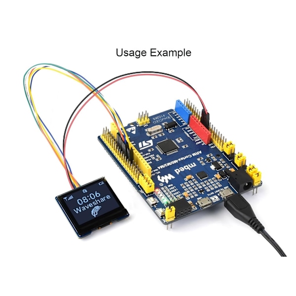 Multifunktionelle 1,32 tommer OLED-moduler 128x96 opløsningsdisplay med 4-leder SPI og I2C-interface til Ardui/Raspberry/STM32[qb]